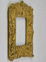 Antique French photo frame - gold with cherubs