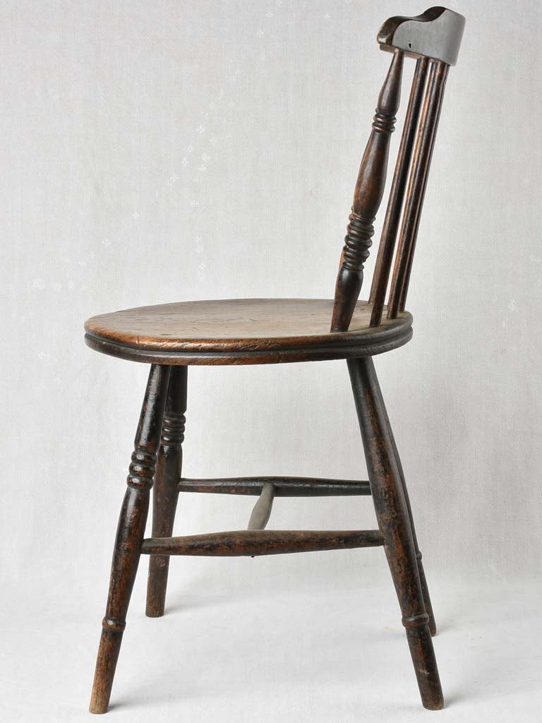 Aged English Elm Wood Kitchen Chair