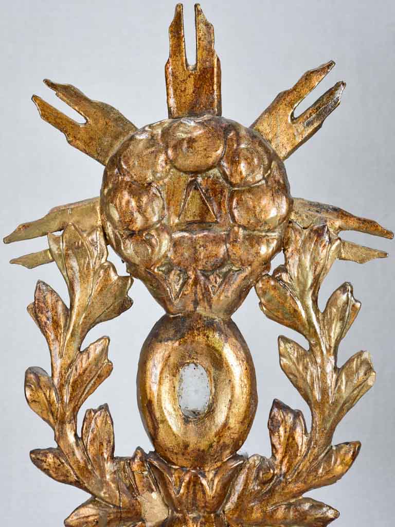 Pair of 18th-century French gilt-wood reliquaries 20"