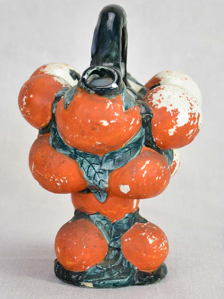 Mid-century Valencia orange pitcher