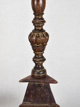 Eighteenth-century Large Wooden Candlesticks