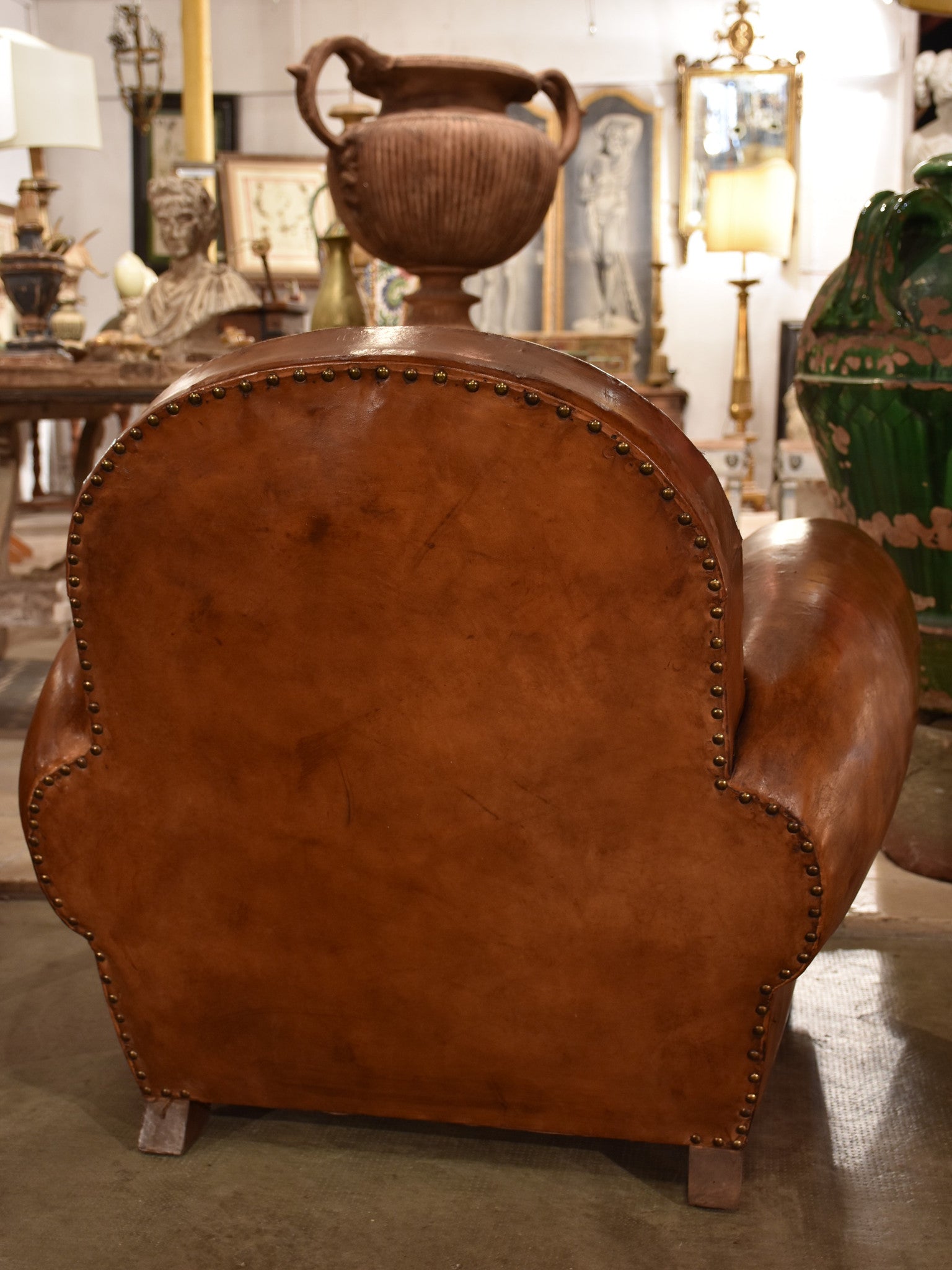 Pair of large French club chairs - 1950’s