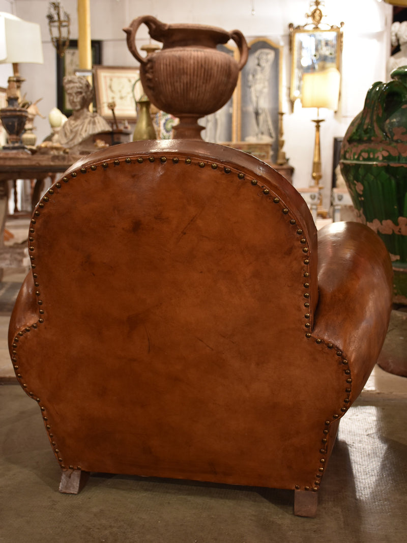 Pair of large French club chairs - 1950’s