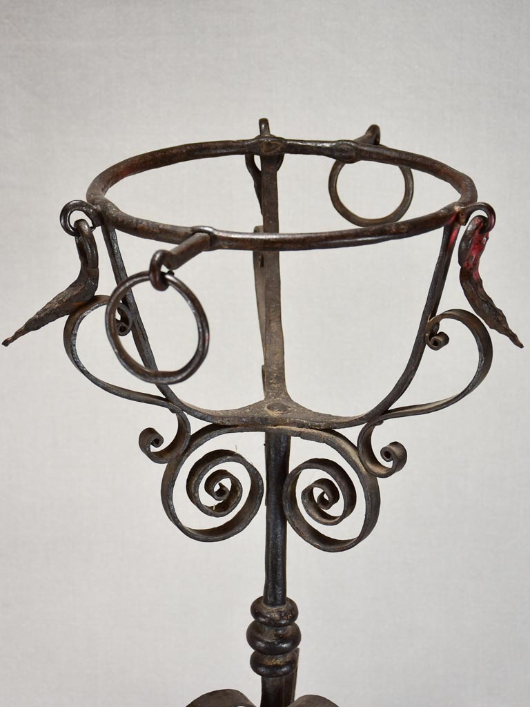Wrought iron French brazier from the 18th century 25½"