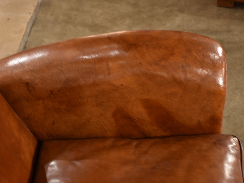 Pair of large French club chairs - 1950’s