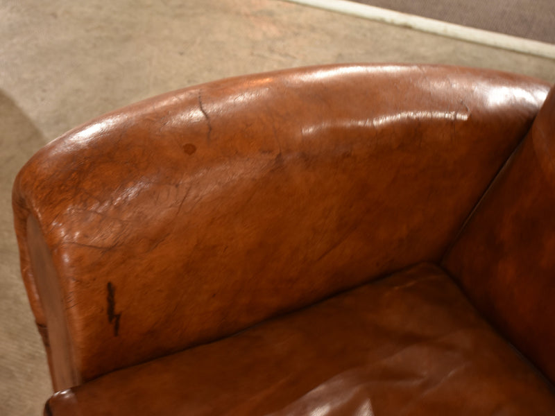 Pair of large French club chairs - 1950’s