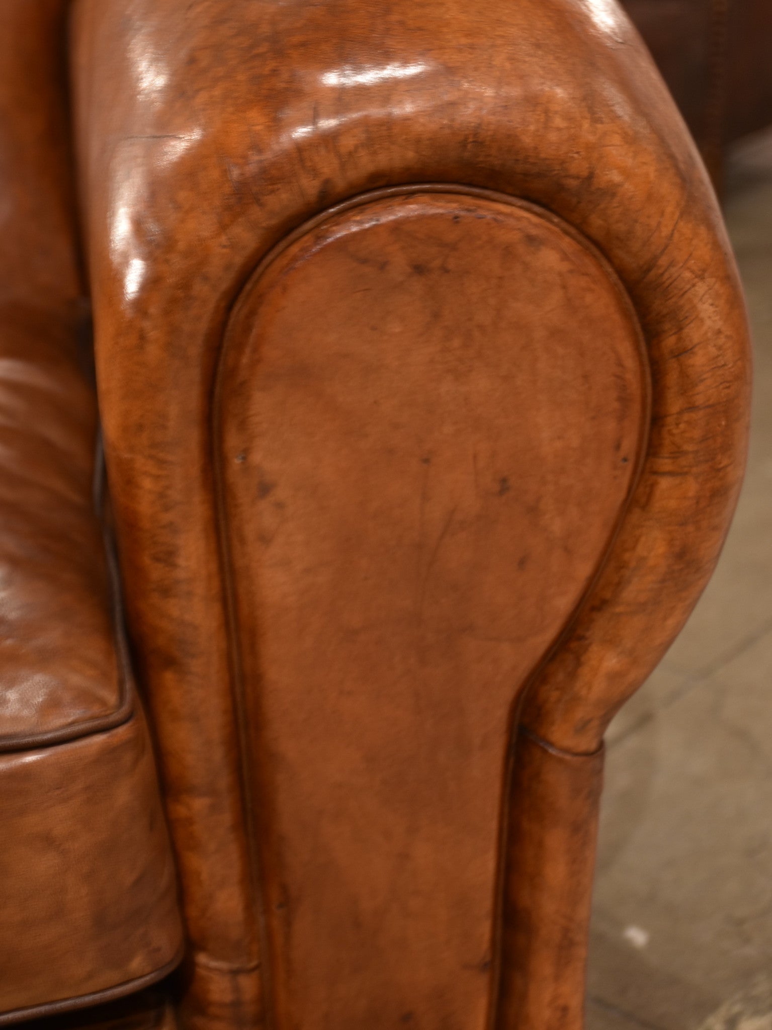 Pair of large French club chairs - 1950’s