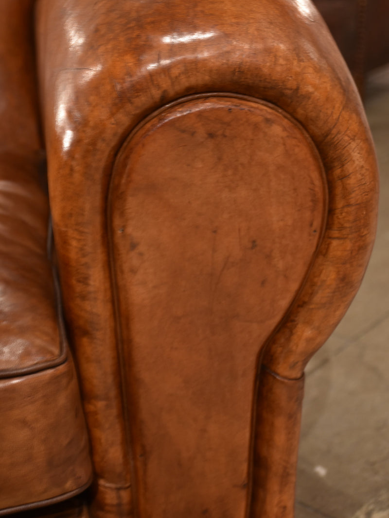 Pair of large French club chairs - 1950’s