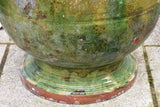 19th Century Anduze olive jar with green glaze - large 35¾"