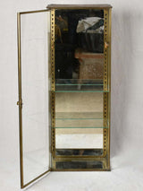 Authentic Siegel Paris brass-frame showcase