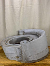 Antique French zinc salvaged oeil de boeuf window frame 2 of 2