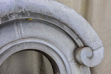 Antique French zinc salvaged oeil de boeuf window frame 2 of 2