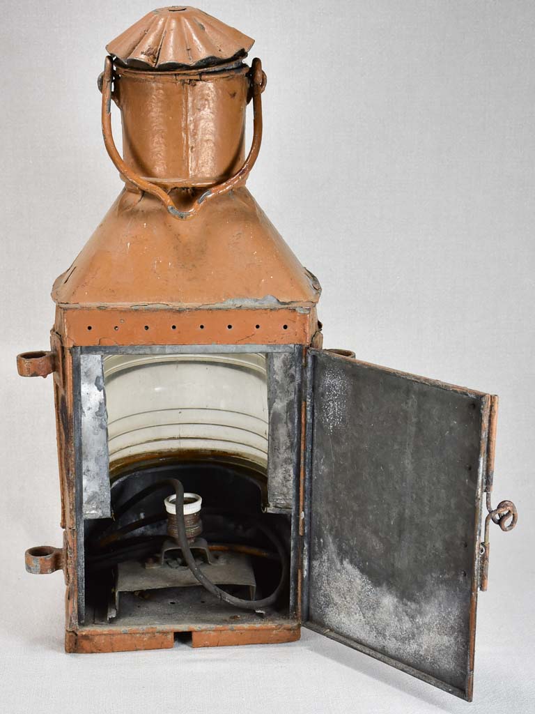 Vintage oil-burning mariner's light