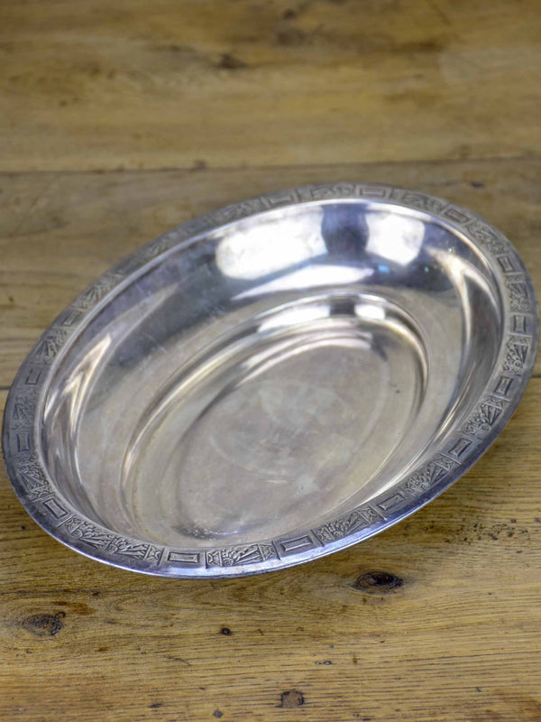 1930's silver-plate French serving dish