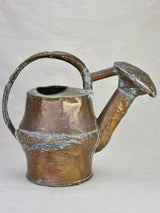 Rustic French copper watering can from the 18th century