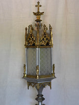 18th Century church lantern with original glass