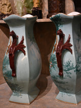 Pair of Vieux Paris porcelain vases – circa 1880’s