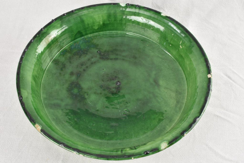 Very large 19th century round bowl / platter centerpiece 20½"