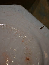 Earthenware plate, early-19th-century, Rouen