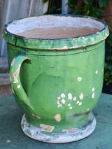 19th century Castelnaudary garden planter with green glaze
