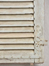 Pair of 19th century French oak shutters on stand 74¾" x 44"