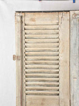 Historic French oak shutters screen