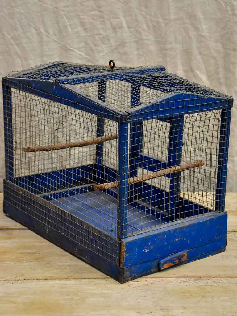 Blue French birdcage from the 1930's