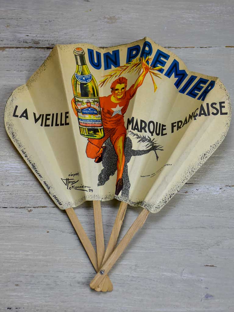 French paper fan from the 1950's - Un premier