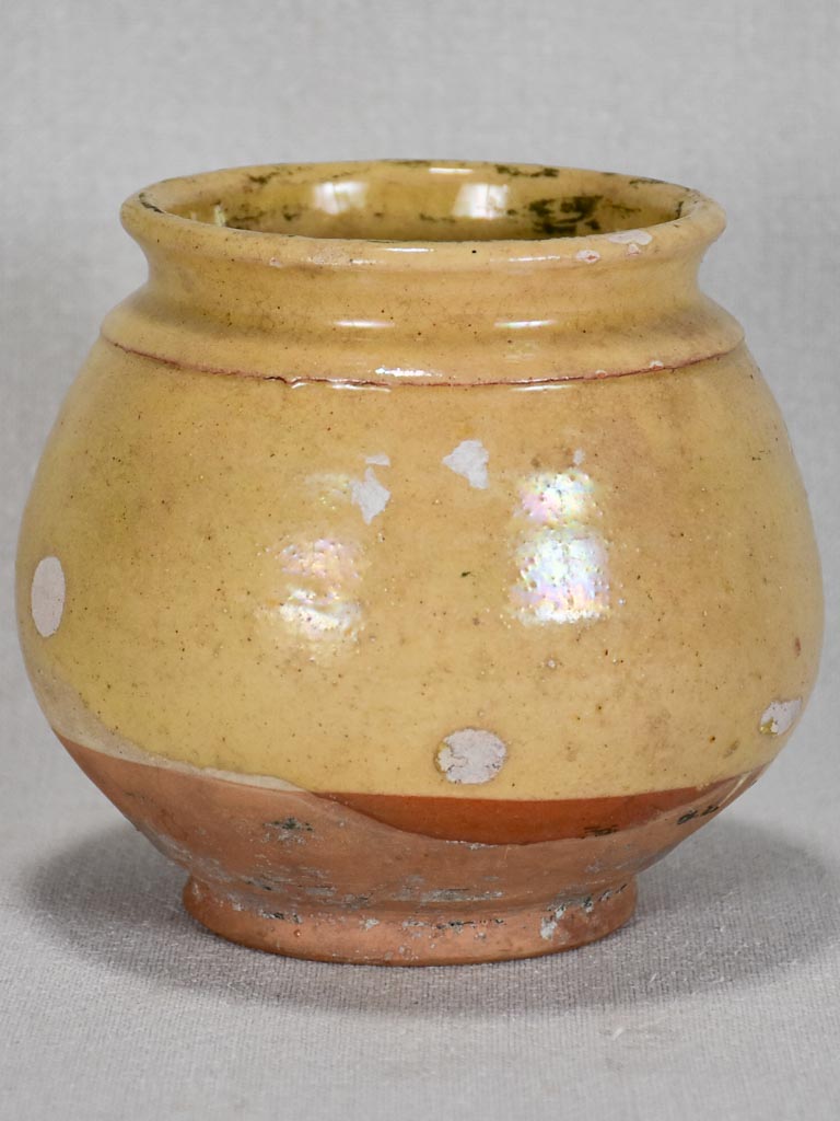Antique French preserving pot from Aubagne 5½"