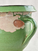French Pea Green Earthenware Planter