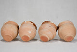 Collection of 4 small clay honey pots (12 available) 3¼"