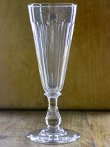 Six antique Baccarat champagne flutes