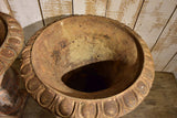 Pair of 19th century French Medici garden urns