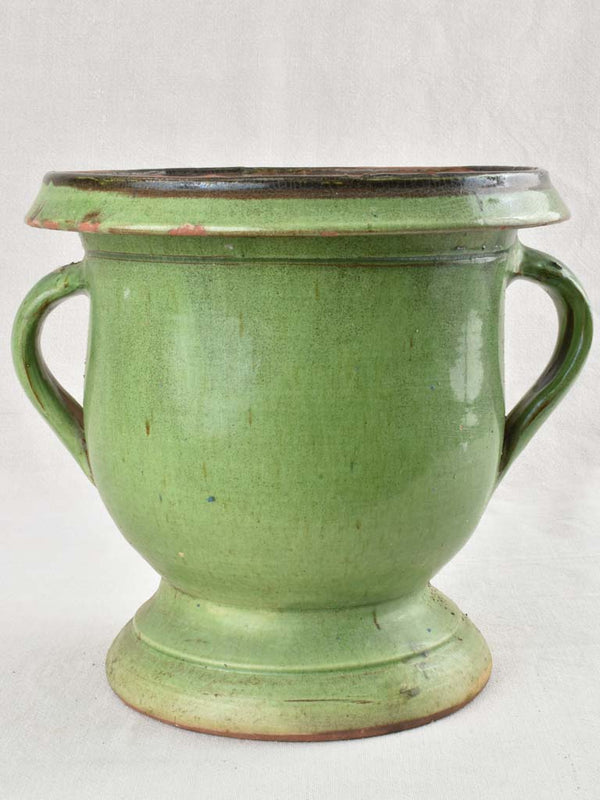 Classic-style two-handled French ceramic planter