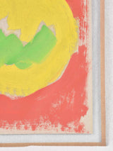 Lemon on red background - Caroline Beauzon 12½" x 14½"