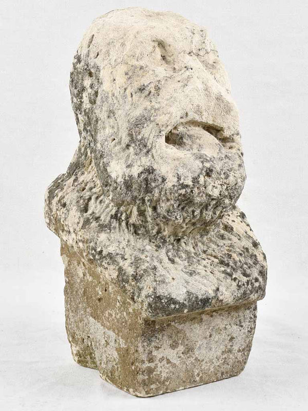 Antique stone sculpture of silverback gorilla