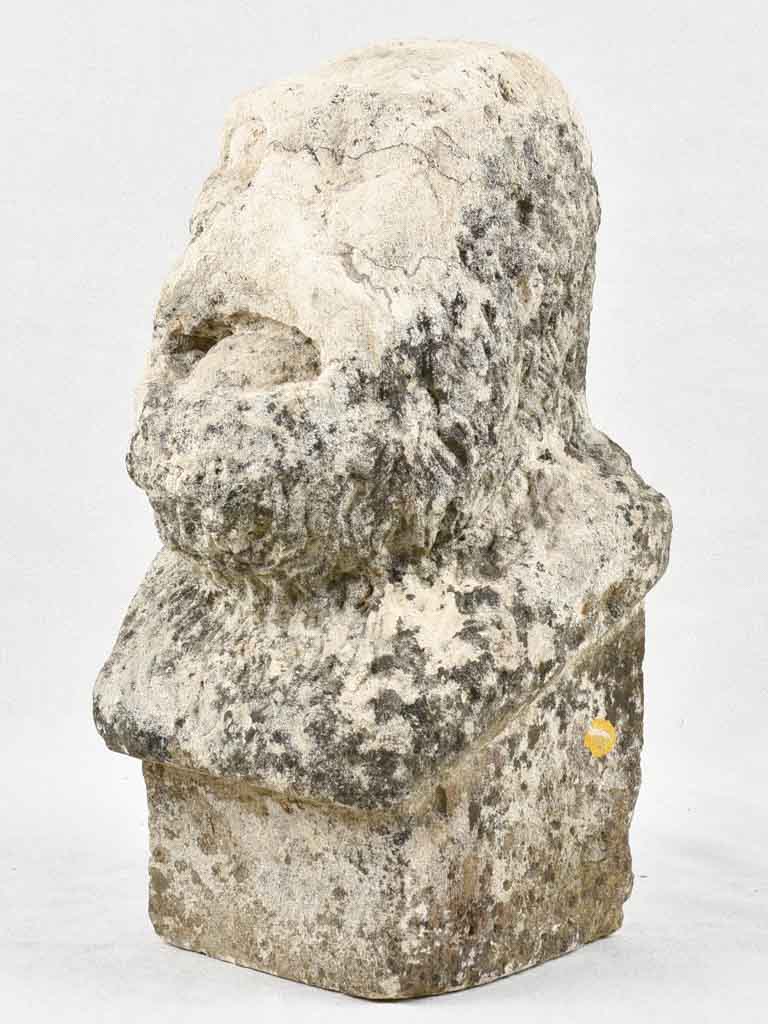 18th century stone sculpture of a silverback gorilla 21¼"