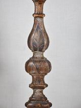 Pair of very large 18th-century candlestick lamps 41¾"
