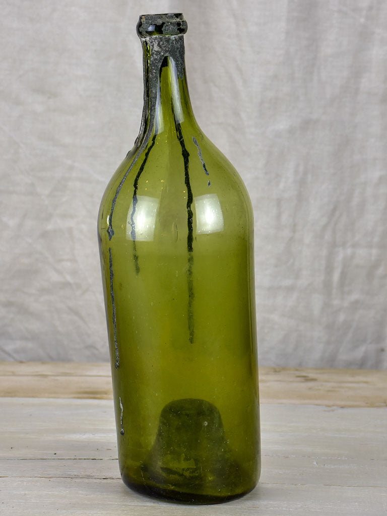 18th Century hand blown French bottle