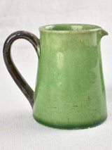 20 piece Dieulefit tea service with green glaze 1940s