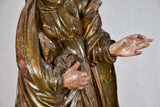 Antique repainted saint sculpture