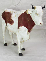 Vintage French paper mache cow