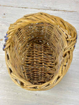 Two  antique French raspberry baskets