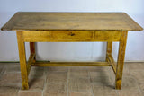 Antique French farm table with drawer