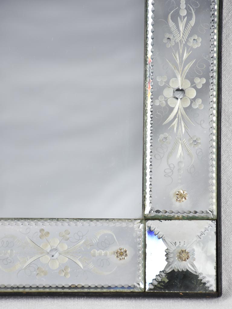 Small mid century Venetian mirror 11" x 13½"