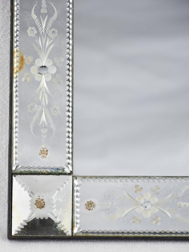 Small mid century Venetian mirror 11" x 13½"