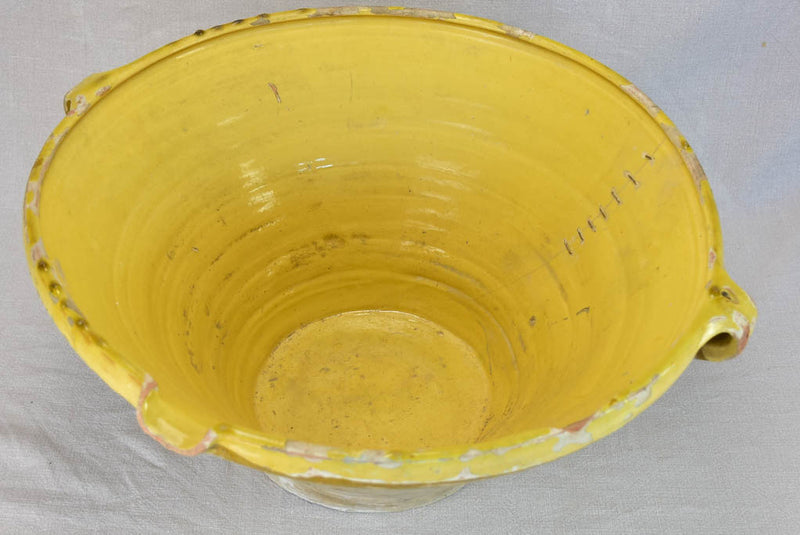 Large antique French tian bowl with repairs