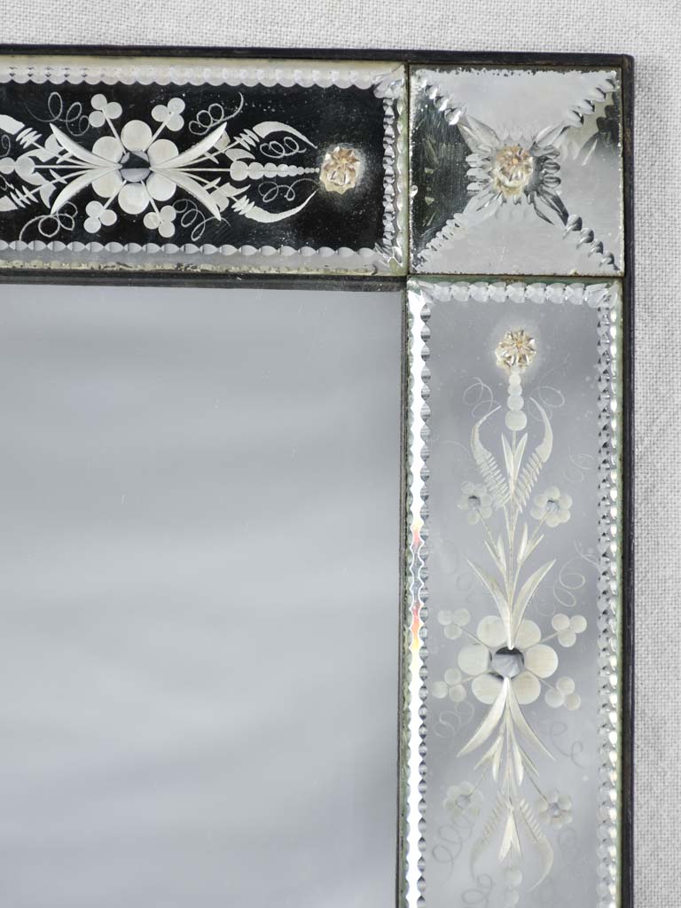 Small mid century Venetian mirror 11" x 13½"