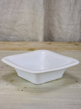 Antique white porcelain square bowl
