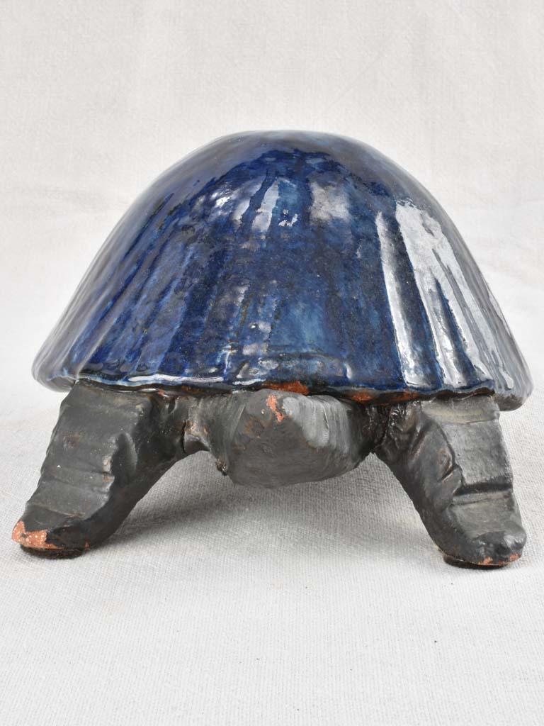 D. Pouchain ceramic turtle sculpture 1960 - 12¼"